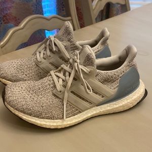 ADIDAS Ultraboost blue white gray sneakers 6.5 Sz